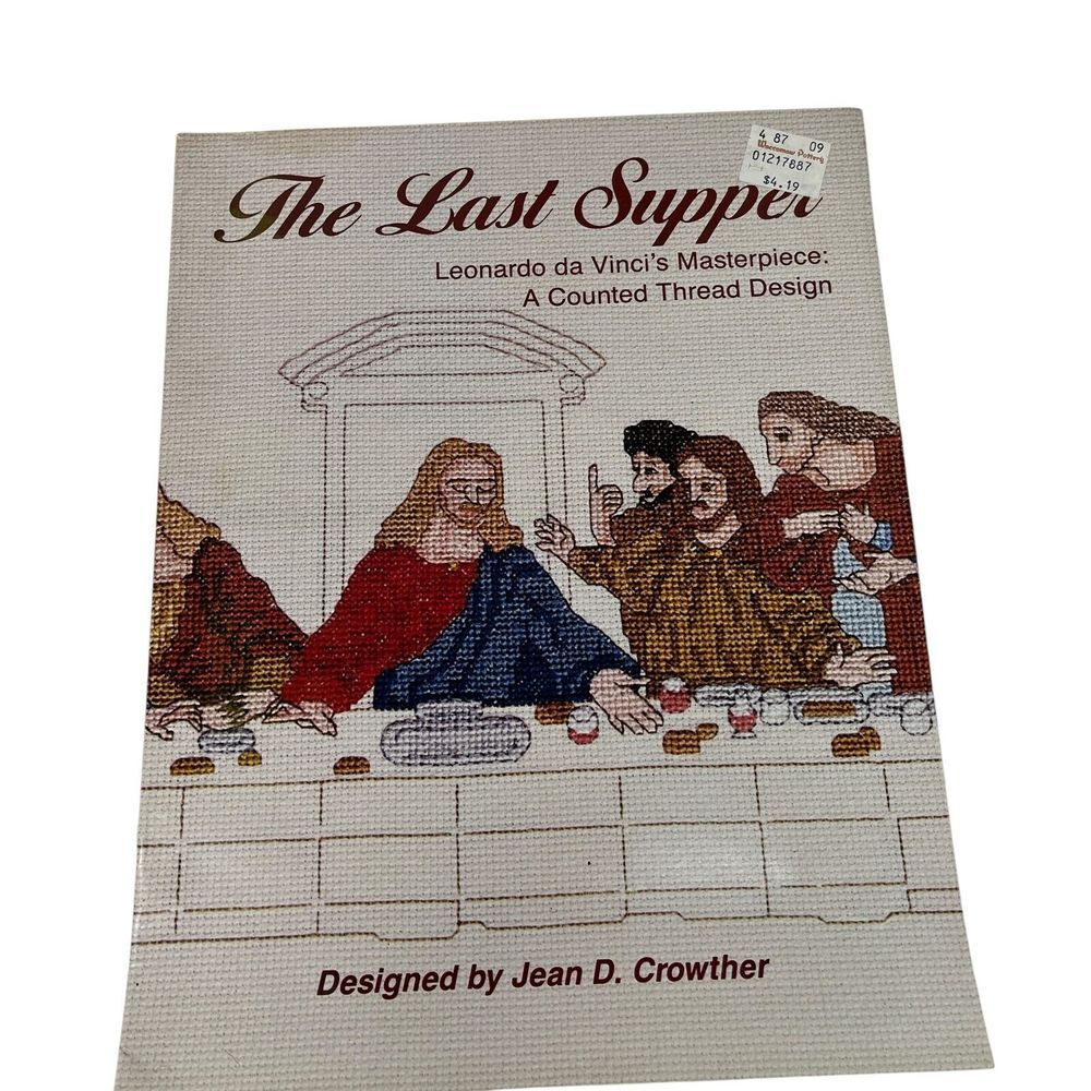 The‎ Last Supper Counted Cross Stitch Pattern Leaflet
